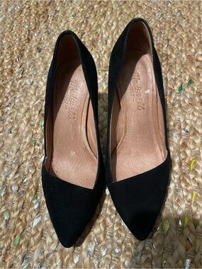 Madewell Size 6 Suede Black Pointed Toe Women’s Pumps Heels